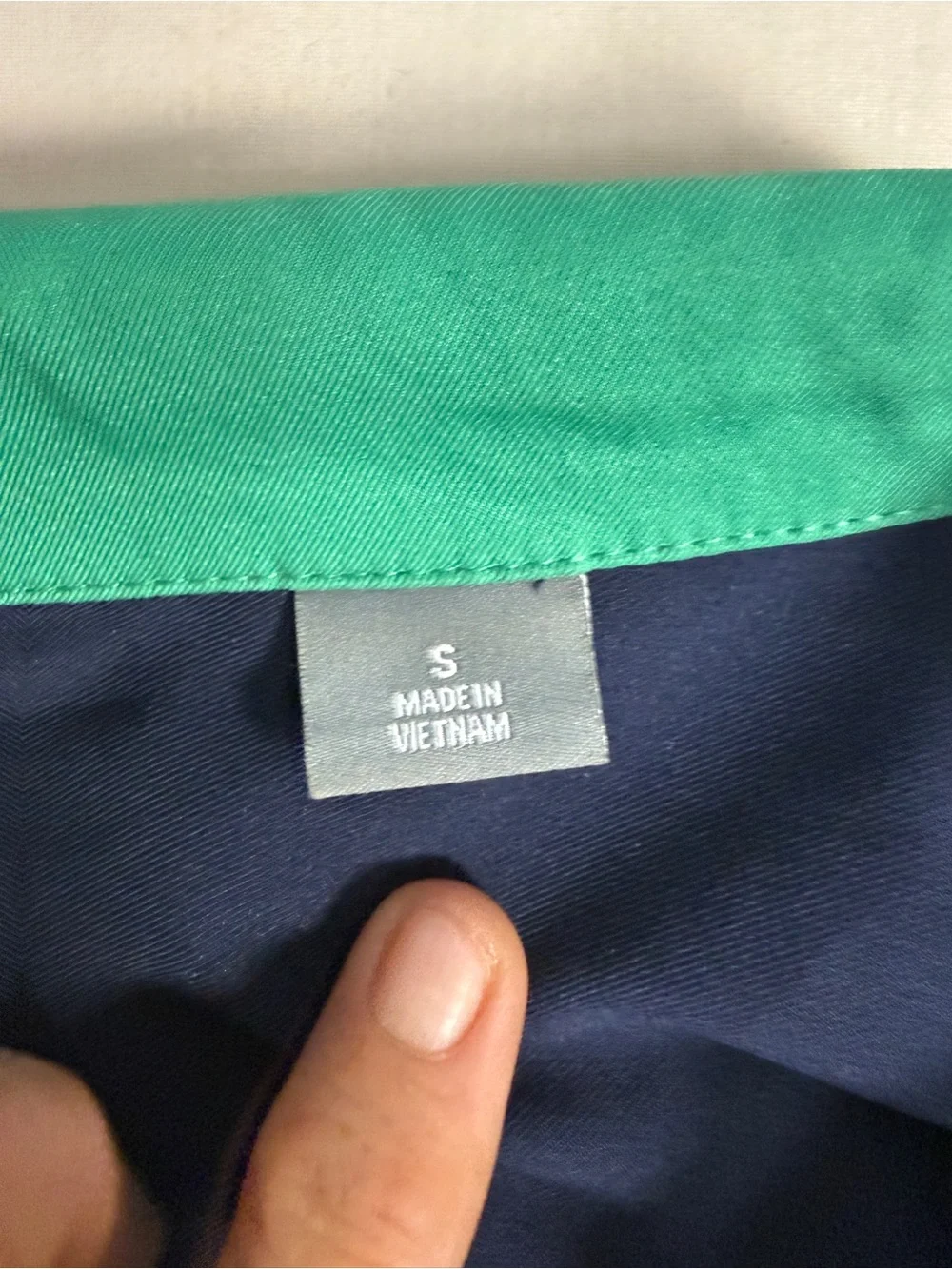 Navy and Teal Full-Zip Women's Athletic Jacket